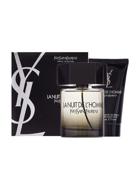 Yves Saint Laurent 2-Piece La Nuit De L'Homme Travel Set for Men, 100ml EDT Perfume, 50ml Shower Gel
Yves Saint Laurent 2-Piece La Nuit De L'Homme Travel Set for Men, 100ml EDT Perfume, 50ml Shower Gel