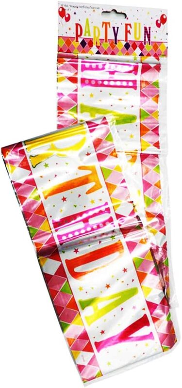 Party Fun 92 x 13.5cm Happy Birthday Foil Banner for Party Props and Decorations, Multicolour
Party Fun 92 x 13.5cm Happy Birthday Foil Banner for Party Props and Decorations, Multicolour
