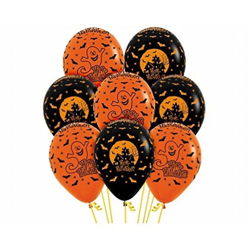 Sempertex 12-Inch Round Fashion Halloween Latex Balloons Set, 50-Piece, Multicolour
Sempertex 12-Inch Round Fashion Halloween Latex Balloons Set, 50-Piece, Multicolour