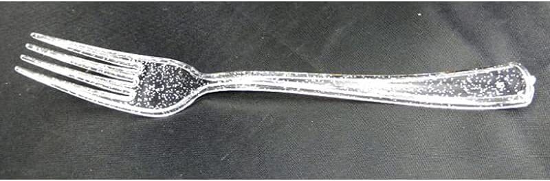 Generic 20-Piece 18.5cm Beautiful Disposable Transparent Plastic Fork Set, Silver
Generic 20-Piece 18.5cm Beautiful Disposable Transparent Plastic Fork Set, Silver