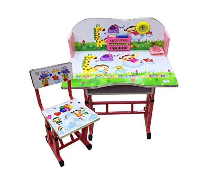 Multi-Functional Attractive Cartoon Design Beautiful Study Table & Chair with Clock Attached, Multicolour
Multi-Functional Attractive Cartoon Design Beautiful Study Table & Chair with Clock Attached, Multicolour