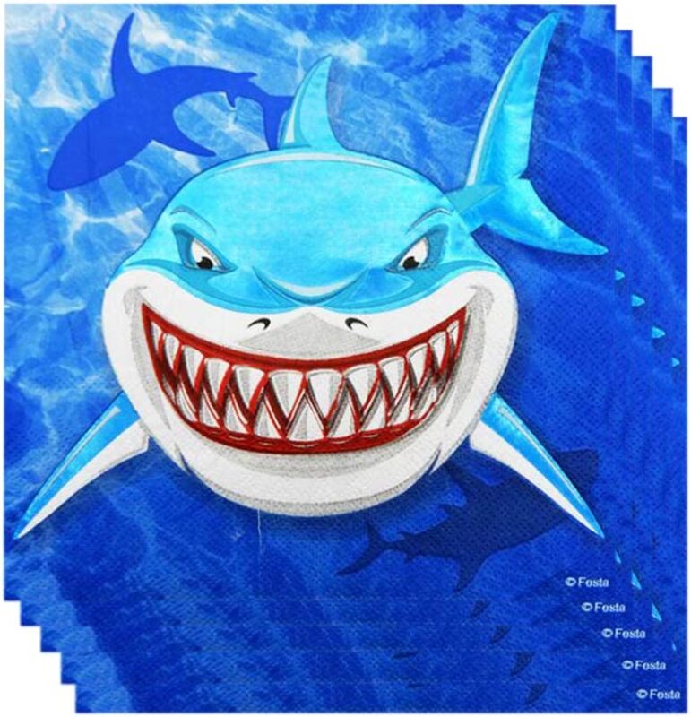 Generic Party Fun Shark Printed 2 ply Napkin for Birthday Party, Wedding Party and Other, 33 x 33cm, 12 Pieces, Pack of 2, Blue
Generic Party Fun Shark Printed 2 ply Napkin for Birthday Party, Wedding Party and Other, 33 x 33cm, 12 Pieces, Pack of 2, Blue
