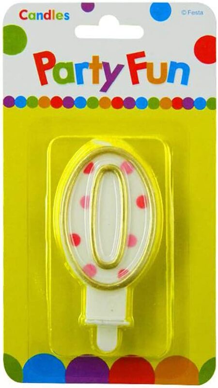Generic Party Fun 0 Numerical Birthday Cake Topper Party Candles, 2-Inch, White/Red
Generic Party Fun 0 Numerical Birthday Cake Topper Party Candles, 2-Inch, White/Red