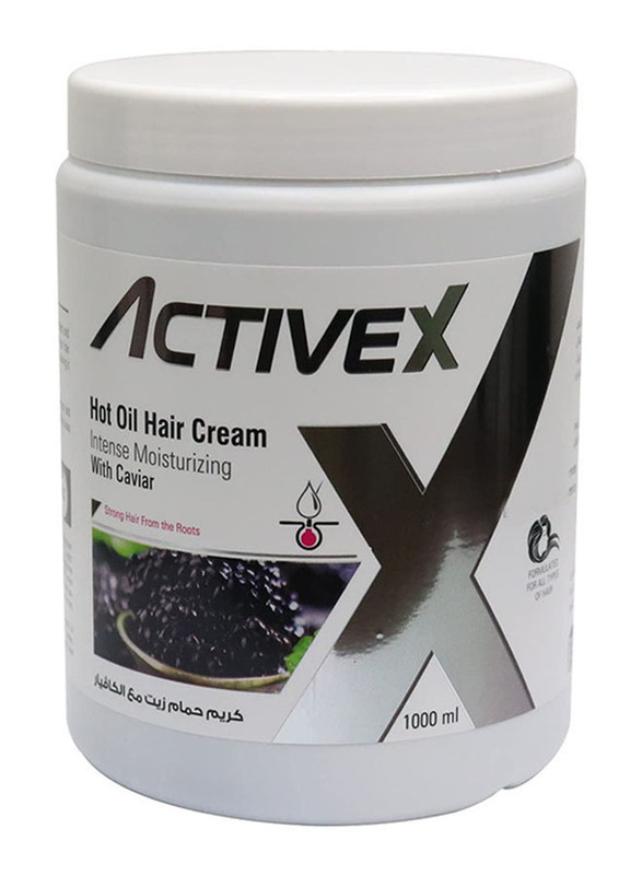 Activex Intense Moisturizing Hot Oil Hair Cream with Caviar for All Hair Types, 1L
Activex Intense Moisturizing Hot Oil Hair Cream with Caviar for All Hair Types, 1L