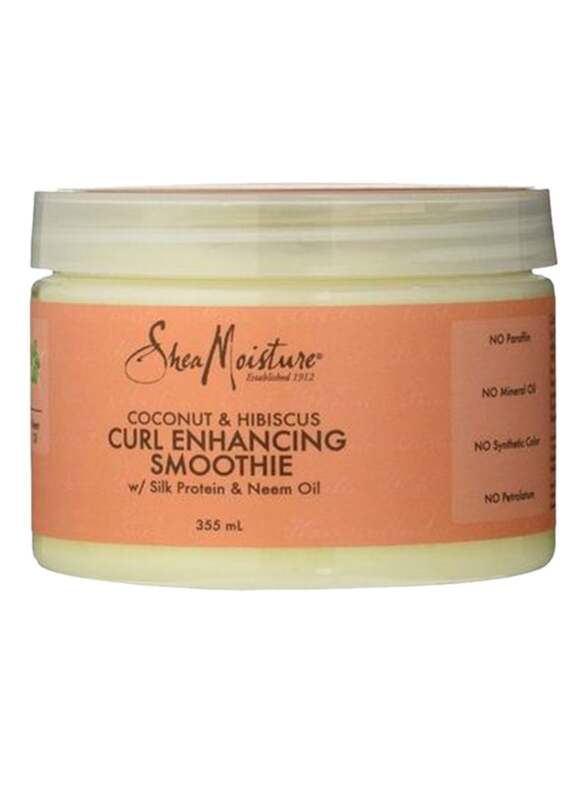 Shea Moisture Coconut & Hibiscus Curl Enhancing Smoothie with Silk Protein & Neem Oil for Curly Hair, 355ml
Shea Moisture Coconut & Hibiscus Curl Enhancing Smoothie with Silk Protein & Neem Oil for Curly Hair, 355ml