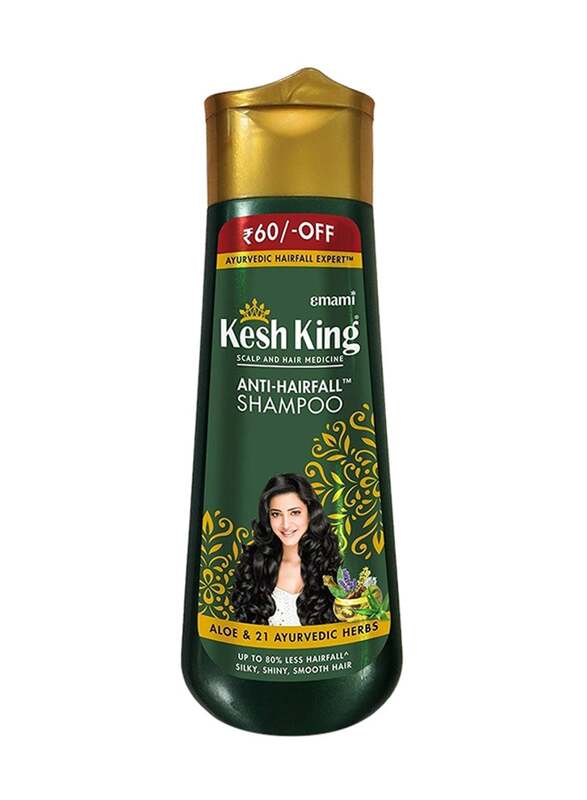 Kesh King Scalp & Hair Medicine Anti Hairfall Shampoo for All Hair Types, 340ml
Kesh King Scalp & Hair Medicine Anti Hairfall Shampoo for All Hair Types, 340ml