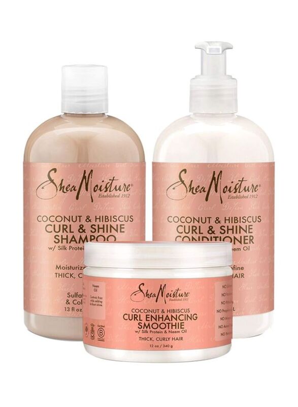 Shea Moisture Curl & Shine Shampoo, Conditioner & Smoothie Set for Curly Hairs, 3 Piece
Shea Moisture Curl & Shine Shampoo, Conditioner & Smoothie Set for Curly Hairs, 3 Piece