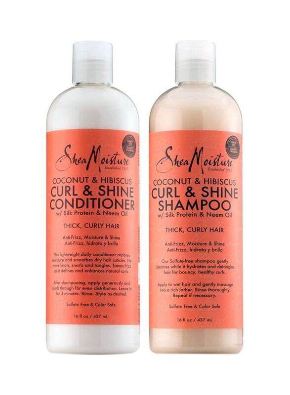 Shea Moisture Coconut & Hibiscus Curl & Shine Shampoo & Conditioner for Curly Hairs, 2 Piece
Shea Moisture Coconut & Hibiscus Curl & Shine Shampoo & Conditioner for Curly Hairs, 2 Piece