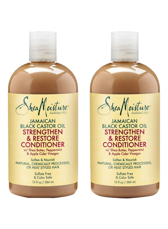 Shea Moisture Castor Oil Strengthen and Restore Conditioner for All Hair Types, 2 x 13oz
Shea Moisture Castor Oil Strengthen and Restore Conditioner for All Hair Types, 2 x 13oz