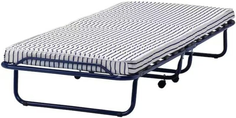DXB Gadgets Roll Away Folding Bed with Soft Mattress and Castors, 80 x 190cm, Blue
DXB Gadgets Roll Away Folding Bed with Soft Mattress and Castors, 80 x 190cm, Blue