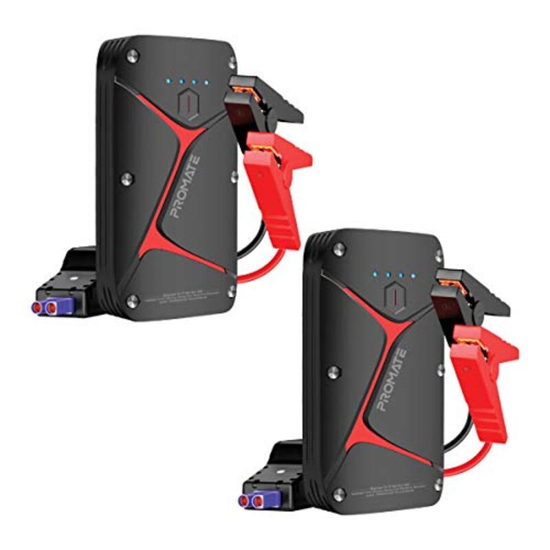 Promate 16000mAh Car Jump Starter Power Bank, 2 Pieces, SparkTank-16, Multicolour
Promate 16000mAh Car Jump Starter Power Bank, 2 Pieces, SparkTank-16, Multicolour
