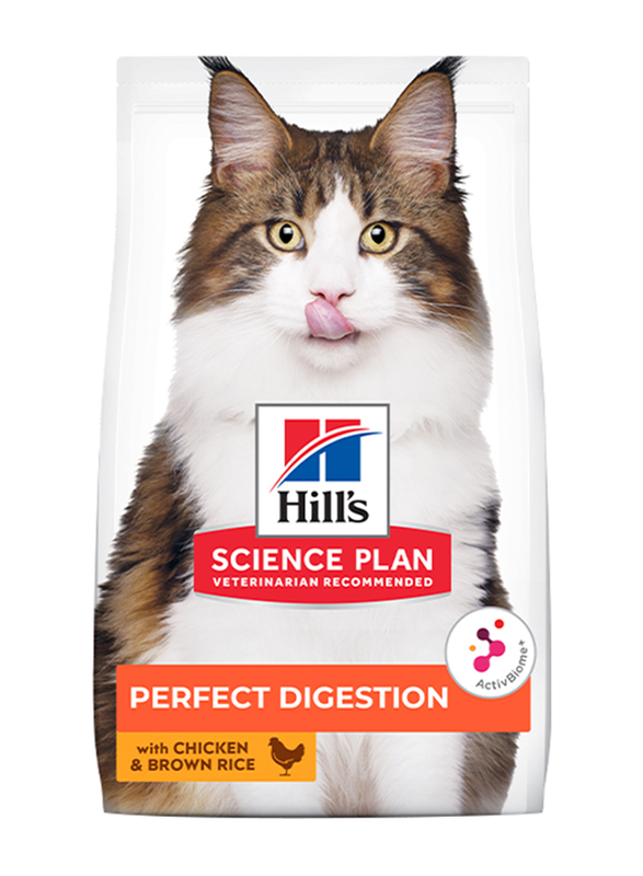 Hill's Science Plan Perfect Digestion with Chicken & Brown Rice Adult 1+ Cat Dry Food, 300g
Hill's Science Plan Perfect Digestion with Chicken & Brown Rice Adult 1+ Cat Dry Food, 300g