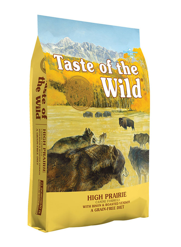 Taste of the Wild High prairie Canine Recipe with Roasted Bison & Roasted Venison Dog Dry Food, 2.27Kg
Taste of the Wild High prairie Canine Recipe with Roasted Bison & Roasted Venison Dog Dry Food, 2.27Kg