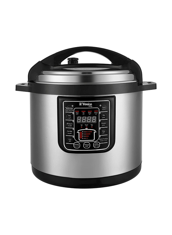 Venice Italy 12 Ltr Smart Pot Prime Stainless Steel Pressure Cooker, 1800W, 12 Liters, Black
Venice Italy 12 Ltr Smart Pot Prime Stainless Steel Pressure Cooker, 1800W, 12 Liters, Black