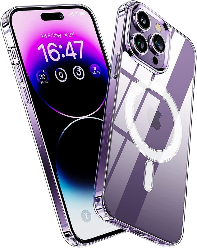Anngelas Magnetic iPhone 14 Pro Max Case Protective Compatible Mobile Phone Case Cover, Clear
Anngelas Magnetic iPhone 14 Pro Max Case Protective Compatible Mobile Phone Case Cover, Clear