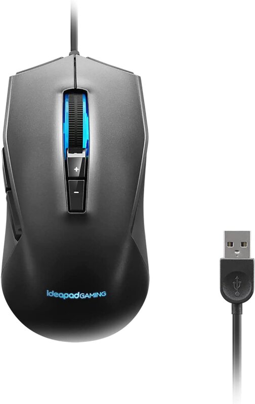 Lenovo IdeaPad M100 Optical Gaming Mouse with 7 Programmable Buttons & 2 Zone RGB Backlight, GY50Z71902, Black
Lenovo IdeaPad M100 Optical Gaming Mouse with 7 Programmable Buttons & 2 Zone RGB Backlight, GY50Z71902, Black