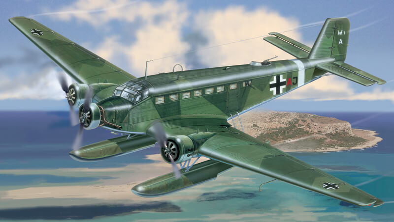 Italeri Aircraft Models 1/72 Scale #1339 German Transporter Junkers Ju52/3m "See
