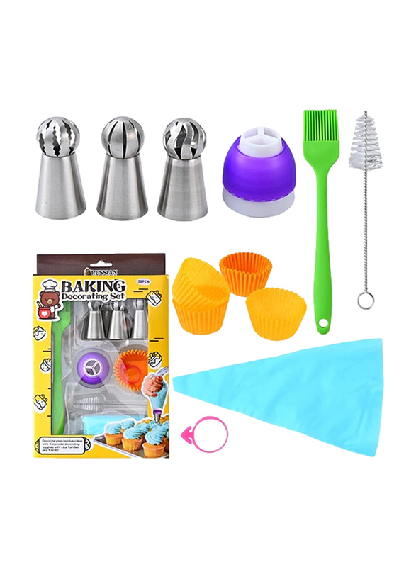 Generic Stainless Steel Russian Torch Ball Decorating Nozzle Set Cake Decorating Supplies Kits, Multicolour
Generic Stainless Steel Russian Torch Ball Decorating Nozzle Set Cake Decorating Supplies Kits, Multicolour