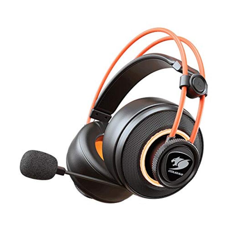 Cougar Wired Immersa Ti Pro RGB Surround 7.1 Gaming Headset with Mic for Windows 8, Black/Orange
Cougar Wired Immersa Ti Pro RGB Surround 7.1 Gaming Headset with Mic for Windows 8, Black/Orange