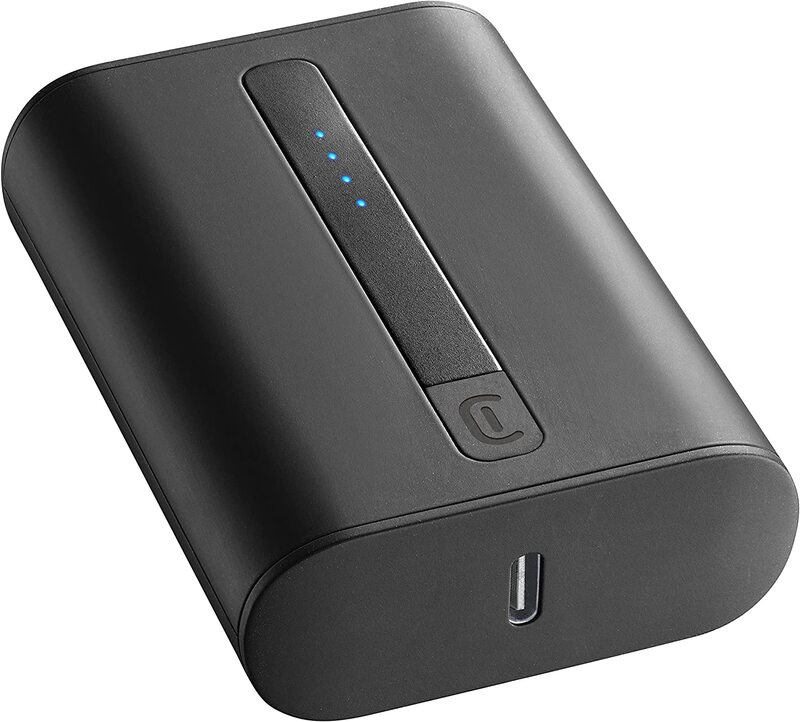 Cellularline 10000mAh 20W The Extra Compact Thunder Power Delivery Power Bank, with USB-C Input, Black
Cellularline 10000mAh 20W The Extra Compact Thunder Power Delivery Power Bank, with USB-C Input, Black