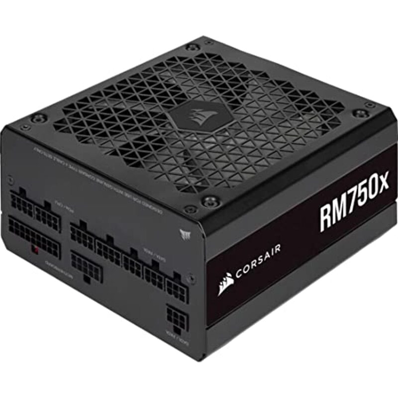 Corsair RMX Series (2021) Fully Modular Power Supply, RM750x, 750 Watt, Black
Corsair RMX Series (2021) Fully Modular Power Supply, RM750x, 750 Watt, Black