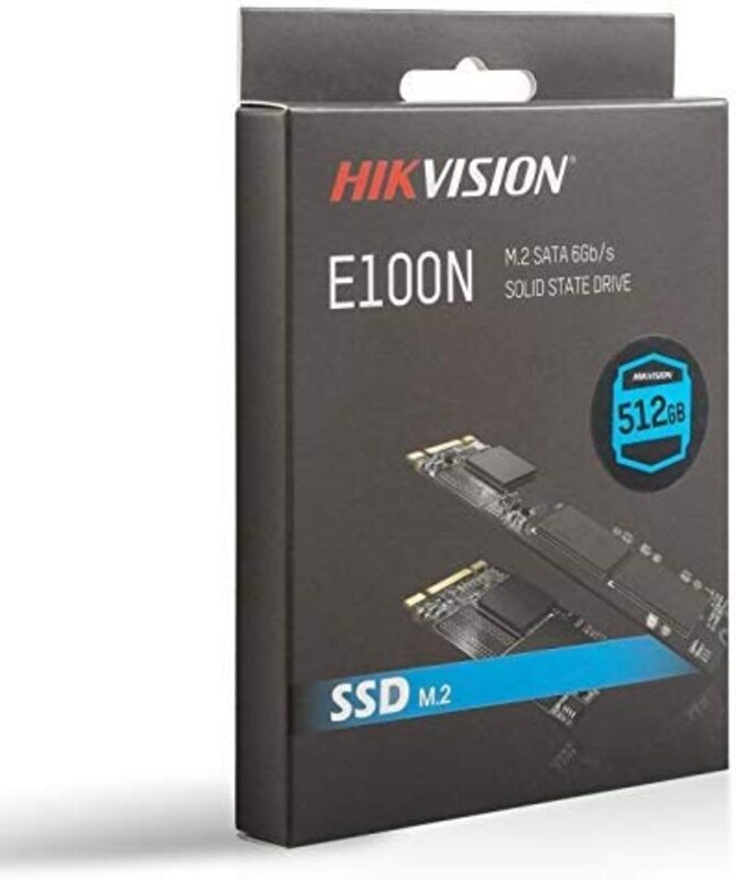 Hikvision 512GB Internal SSD M.2 2280 Interface SATA III Protocol up Flash Drive, USB 3.1, E100N, Black
Hikvision 512GB Internal SSD M.2 2280 Interface SATA III Protocol up Flash Drive, USB 3.1, E100N, Black