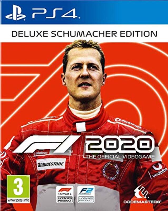 F1 2020 Deluxe Schumacher Edition Video Game for PlayStation 4 (PS4) by Codemasters
F1 2020 Deluxe Schumacher Edition Video Game for PlayStation 4 (PS4) by Codemasters
