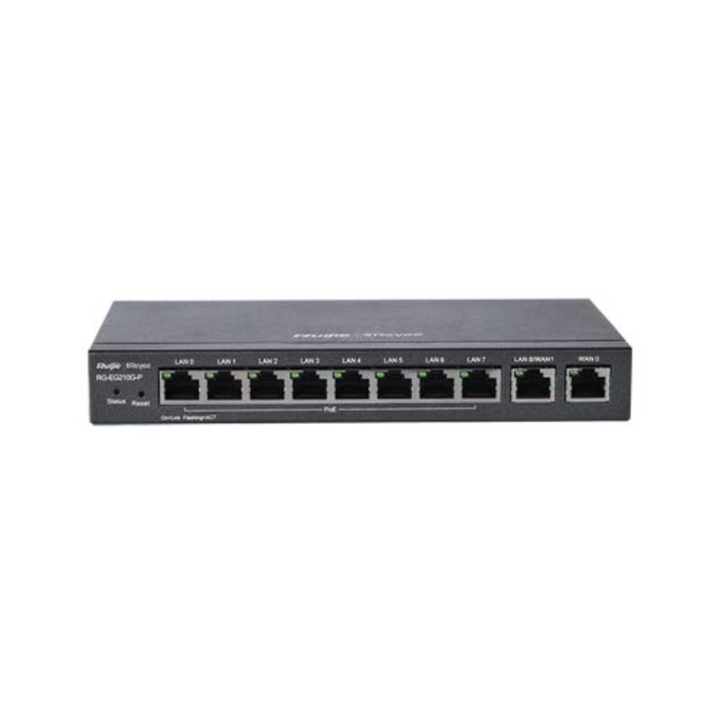 Generic Ruijie Reyee RG-EG105G-P 5-Port Gigabit Cloud Managed router, 500Mbps, Black
Generic Ruijie Reyee RG-EG105G-P 5-Port Gigabit Cloud Managed router, 500Mbps, Black