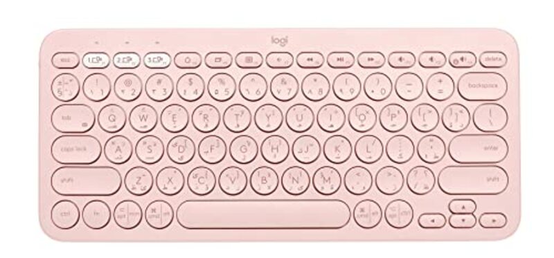 Logitech K380 Wireless Multi-Device Bluetooth English-Arabic Keyboard with Easy-Switch, White
Logitech K380 Wireless Multi-Device Bluetooth English-Arabic Keyboard with Easy-Switch, White
