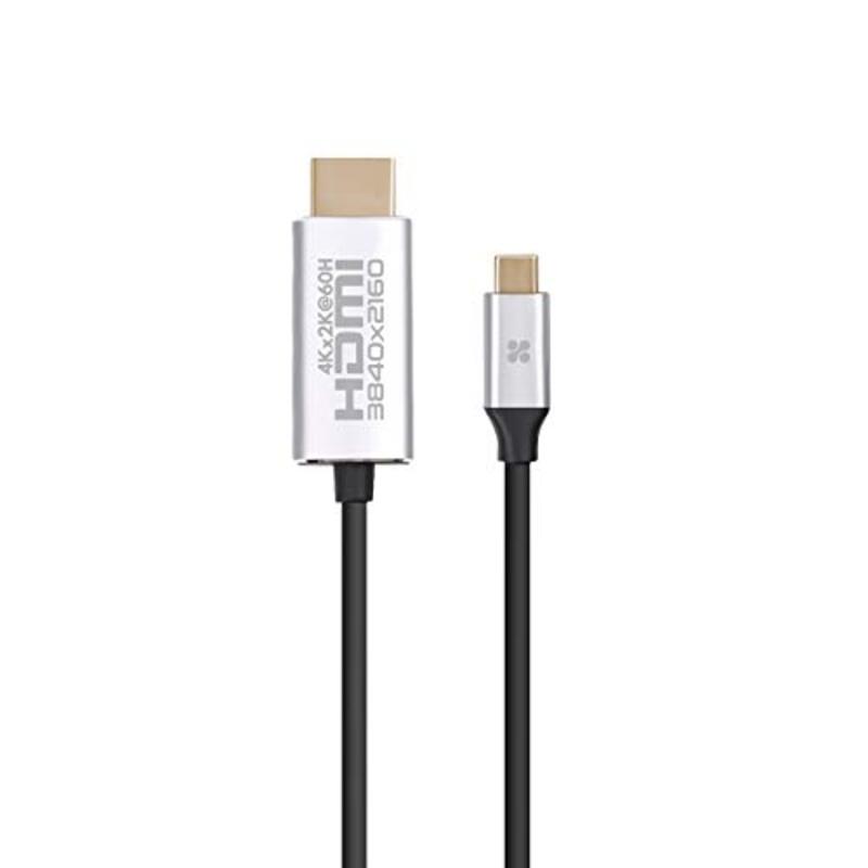 Promate 6-Feet 4K 60Hz Universal Type-C to UHD HDMI Cable, USB Type-C to HDMI for Smartphones/Tablets/Laptops, Silver
Promate 6-Feet 4K 60Hz Universal Type-C to UHD HDMI Cable, USB Type-C to HDMI for Smartphones/Tablets/Laptops, Silver