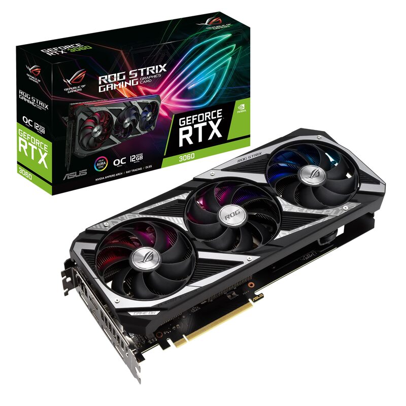 Asus Rog Strix Geforce Rtx 3060 V2 Oc Edition 12Gb GDDR6 RGB Led Graphics Card, Black
Asus Rog Strix Geforce Rtx 3060 V2 Oc Edition 12Gb GDDR6 RGB Led Graphics Card, Black