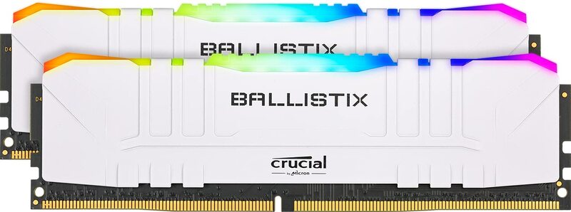Crucial Ballistix 32GB RGB 3000 MHz DDR4 DRAM Desktop Gaming Memory Kit, White
Crucial Ballistix 32GB RGB 3000 MHz DDR4 DRAM Desktop Gaming Memory Kit, White