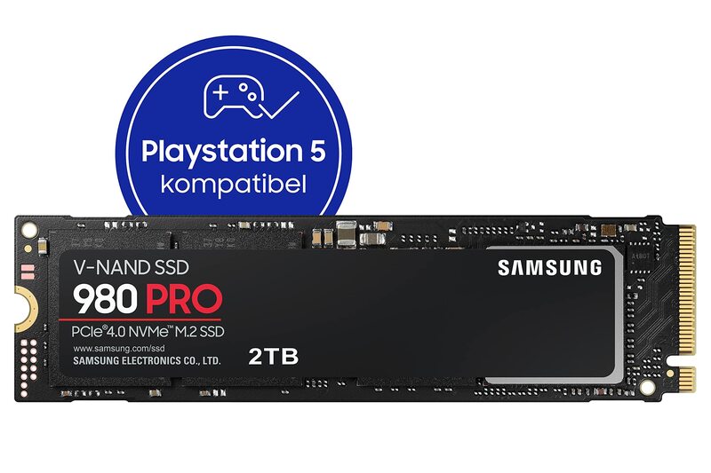 Samsung 980 PRO 2 TB MZ-V8P2T0BW PCIe 4.0 (bis zu 7.000 MB/s) NVMe M.2 (2280) Internal Solid State Drive
Samsung 980 PRO 2 TB MZ-V8P2T0BW PCIe 4.0 (bis zu 7.000 MB/s) NVMe M.2 (2280) Internal Solid State Drive