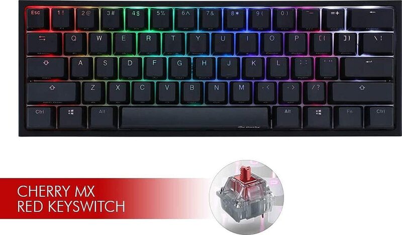 Ducky One 2 Mini Cherry RGB Red White Switch English/Arabic Gaming Keyboard, Black
Ducky One 2 Mini Cherry RGB Red White Switch English/Arabic Gaming Keyboard, Black