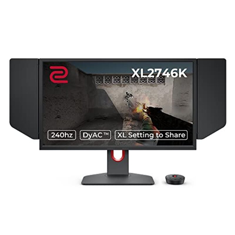 BenQ 27 inch ZOWIE Gaming Monitor, 240 Hz, 0.5ms, DyAc+, XL Setting to Share, S switch, Shielding Hood, 9H.LKJLB.QBE, Black
BenQ 27 inch ZOWIE Gaming Monitor, 240 Hz, 0.5ms, DyAc+, XL Setting to Share, S switch, Shielding Hood, 9H.LKJLB.QBE, Black