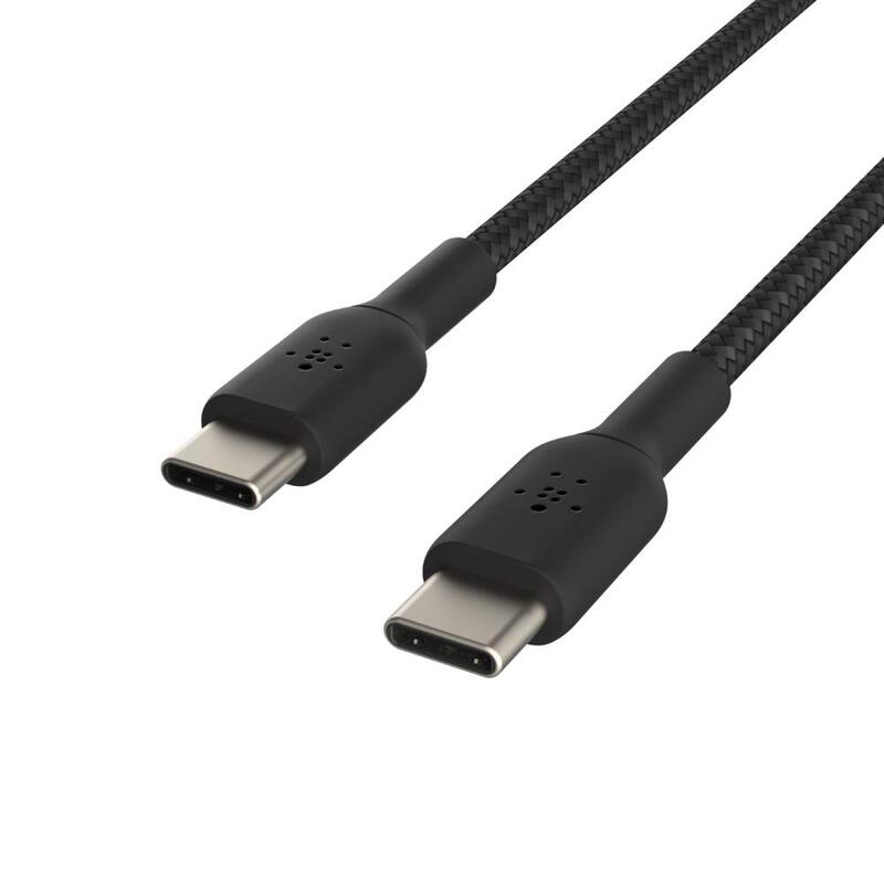 Belkin 1-Meter Braided USB-C Cable, USB-C to USB-C for Samsung, Pixel, Ipad Pro, Black
Belkin 1-Meter Braided USB-C Cable, USB-C to USB-C for Samsung, Pixel, Ipad Pro, Black