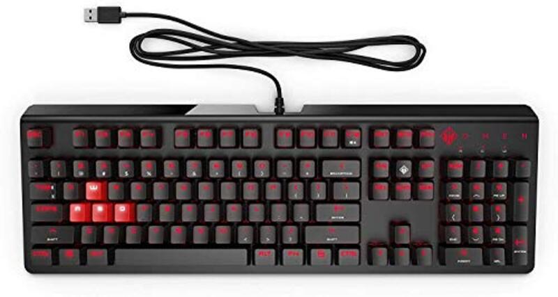 Hp Omen 1100 Wired USB Mechanical Optical Gaming Backlit English Keyboard Dedicated LED, Black
Hp Omen 1100 Wired USB Mechanical Optical Gaming Backlit English Keyboard Dedicated LED, Black