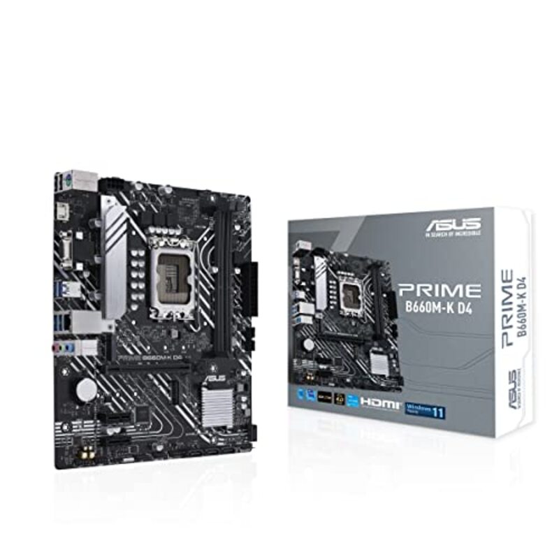 Asus Prime B660M K D4 Intel B660 Lga 1700 Matx Pcie 4.0 Two M.2 Slots DDR4 Hdmi D Sub Realtek 1GB Ethernet Front Usb 3.2 Gen 1 Asus Lighting Control M
Asus Prime B660M K D4 Intel B660 Lga 1700 Matx Pcie 4.0 Two M.2 Slots DDR4 Hdmi D Sub Realtek 1GB Ethernet Front Usb 3.2 Gen 1 Asus Lighting Control M