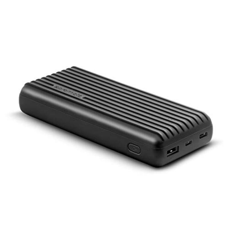 Promate 20000mAh Wired 3.1A Dual USB Fast Charging Portable Power Bank with USB-C & Micro-USB Input, Titan-20C, Black
Promate 20000mAh Wired 3.1A Dual USB Fast Charging Portable Power Bank with USB-C & Micro-USB Input, Titan-20C, Black