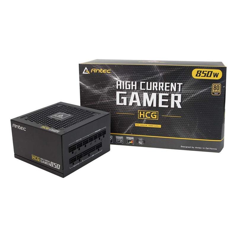 Antec HCG850 Gold Power Supply 850 Watts 80 Plus Gold PSU with 120mm Silent FDB Fan Full Modular Active PFC ATX12V 2.4, Black
Antec HCG850 Gold Power Supply 850 Watts 80 Plus Gold PSU with 120mm Silent FDB Fan Full Modular Active PFC ATX12V 2.4, Black