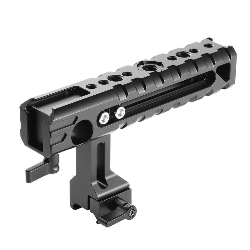 Smallrig QR Cheese NATO Side Handle with 15mm Rod Clamp Built-in Cold Shoe for EVF/Microphone Shock Mount, Black
Smallrig QR Cheese NATO Side Handle with 15mm Rod Clamp Built-in Cold Shoe for EVF/Microphone Shock Mount, Black