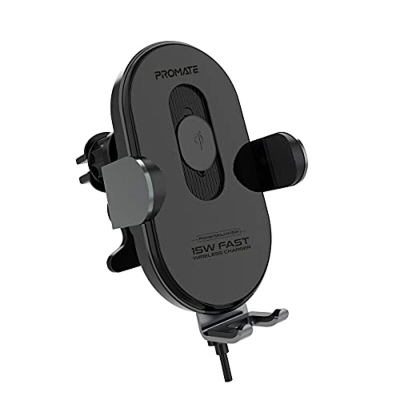 Promate 15W Qi Fast Charging Auto-Clamping Dashboard Air Vent Wireless Car Charger Mount with Smart Coil Alignment FOD Detection & Multi-Angle Support
Promate 15W Qi Fast Charging Auto-Clamping Dashboard Air Vent Wireless Car Charger Mount with Smart Coil Alignment FOD Detection & Multi-Angle Support