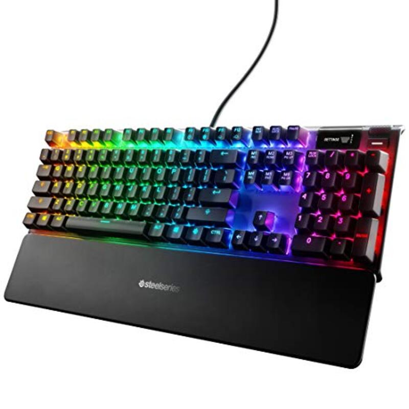 SteelSeries Apex 7 OLED Smart Display RGB Mechanical Wired Gaming Keyboard for PC, Black
SteelSeries Apex 7 OLED Smart Display RGB Mechanical Wired Gaming Keyboard for PC, Black