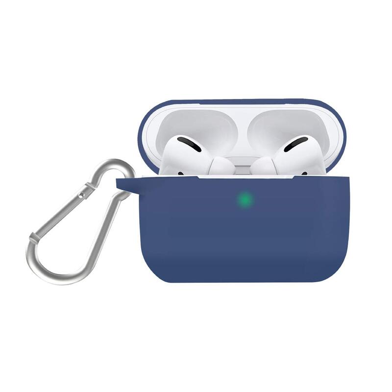 Promate Silicone SiliCase-Pro AirPods Pro Case with Scratch-Resistant, Anti-Lost Carabineer Hook and Wireless Charging Compatible, Dark Blue
Promate Silicone SiliCase-Pro AirPods Pro Case with Scratch-Resistant, Anti-Lost Carabineer Hook and Wireless Charging Compatible, Dark Blue