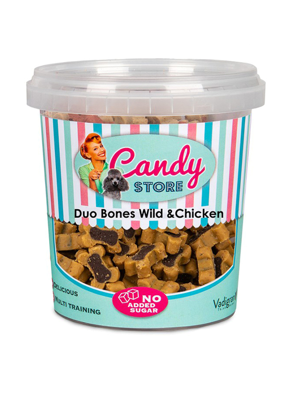 Candy Store Duo Bone No Added Sugar Venison & Chicken Flavour Dry Dog Food, 500g
Candy Store Duo Bone No Added Sugar Venison & Chicken Flavour Dry Dog Food, 500g