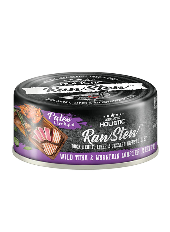 Absolute Holistic Raw Stew Wild Tuna & Mountain Lobster Recipe Wet Cat & Dog Food, 80g
Absolute Holistic Raw Stew Wild Tuna & Mountain Lobster Recipe Wet Cat & Dog Food, 80g