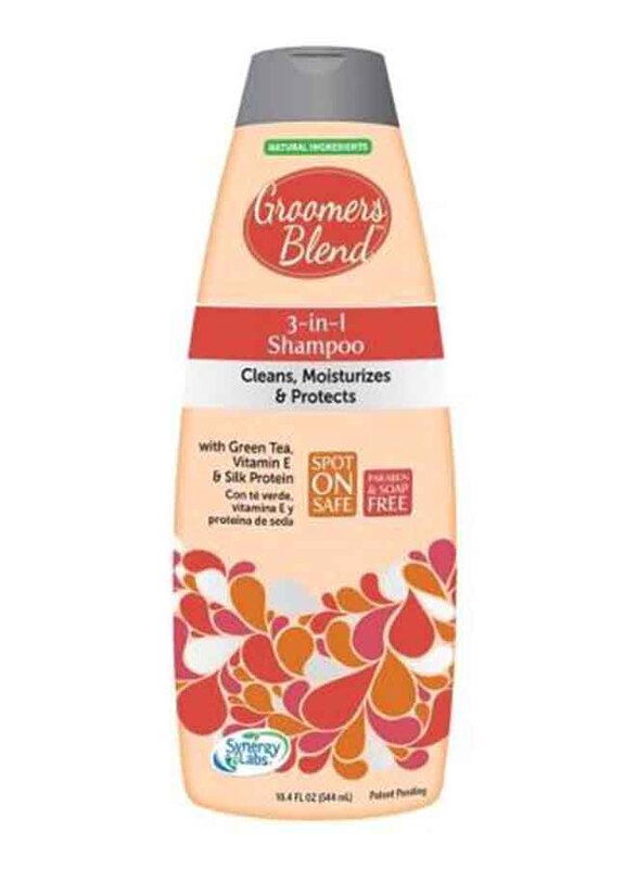 Synergy Labs Groomer's Blend 3-in-1 Pet Shampoo with Green Tea, Vitamin E & Silk Protein, 544ml, Multicolour
Synergy Labs Groomer's Blend 3-in-1 Pet Shampoo with Green Tea, Vitamin E & Silk Protein, 544ml, Multicolour