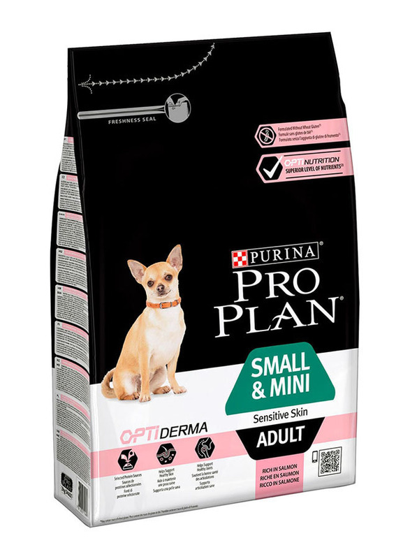 Purina Pro Plan Opti Derma with Salmon for Small & Mini Breed Sensitive Adult Dog Dry Food, 3Kg
Purina Pro Plan Opti Derma with Salmon for Small & Mini Breed Sensitive Adult Dog Dry Food, 3Kg