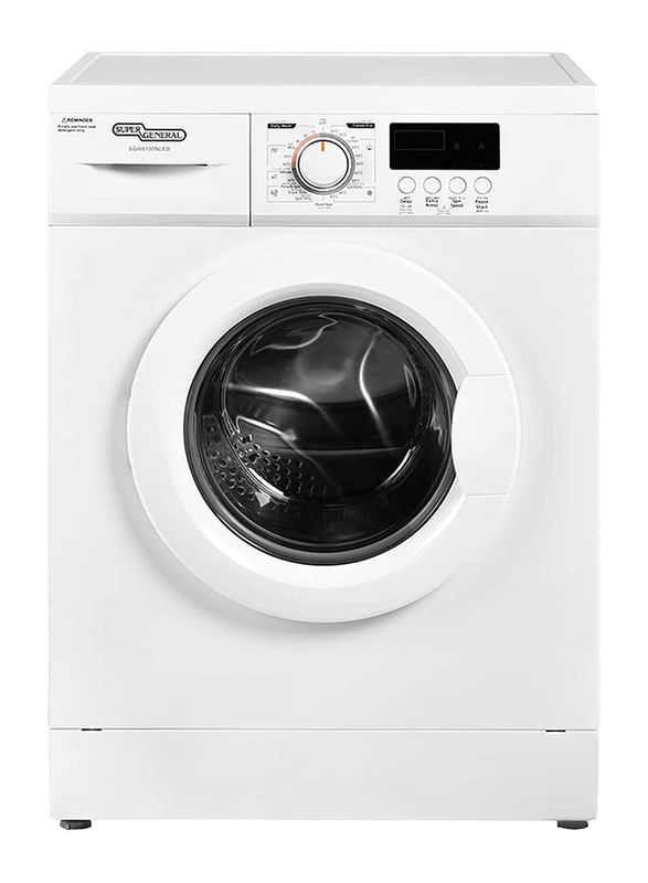 Super General 6 Kg 1000 RPM Front Loading Washing Machine, 6100-NLED, Washer, Energy-Saving, White, 23 Programs, 1 Year Warranty (Installation not Inc
Super General 6 Kg 1000 RPM Front Loading Washing Machine, 6100-NLED, Washer, Energy-Saving, White, 23 Programs, 1 Year Warranty (Installation not Inc
