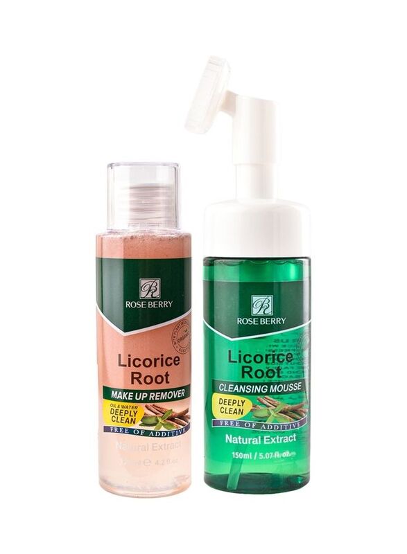 Rose Berry Licorice Root Cleansing Mousse And Make Up Remover, 2 Pieces, Multicolour
Rose Berry Licorice Root Cleansing Mousse And Make Up Remover, 2 Pieces, Multicolour